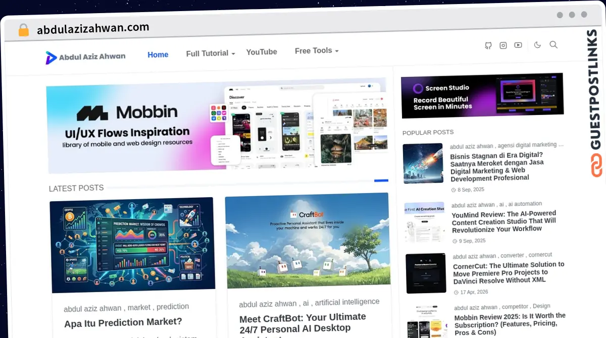 Publish Guest Post on abdulazizahwan.com