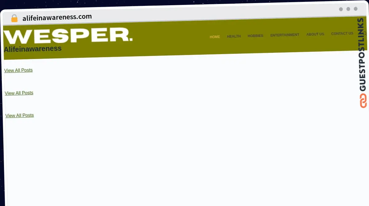 Publish Guest Post on alifeinawareness.com