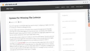 Publish Guest Post on alis-taxis.co.uk