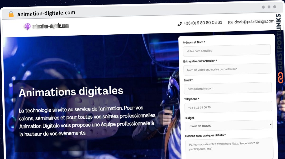 Publish Guest Post on animation-digitale.com