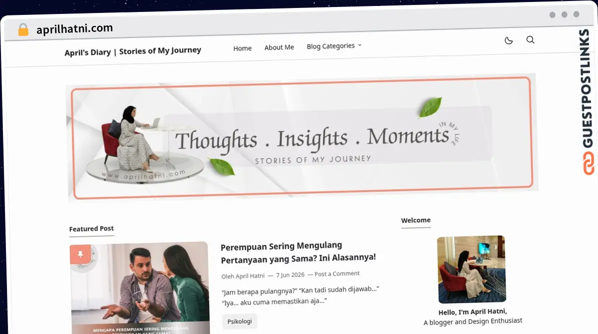 Publish Guest Post on aprilhatni.com