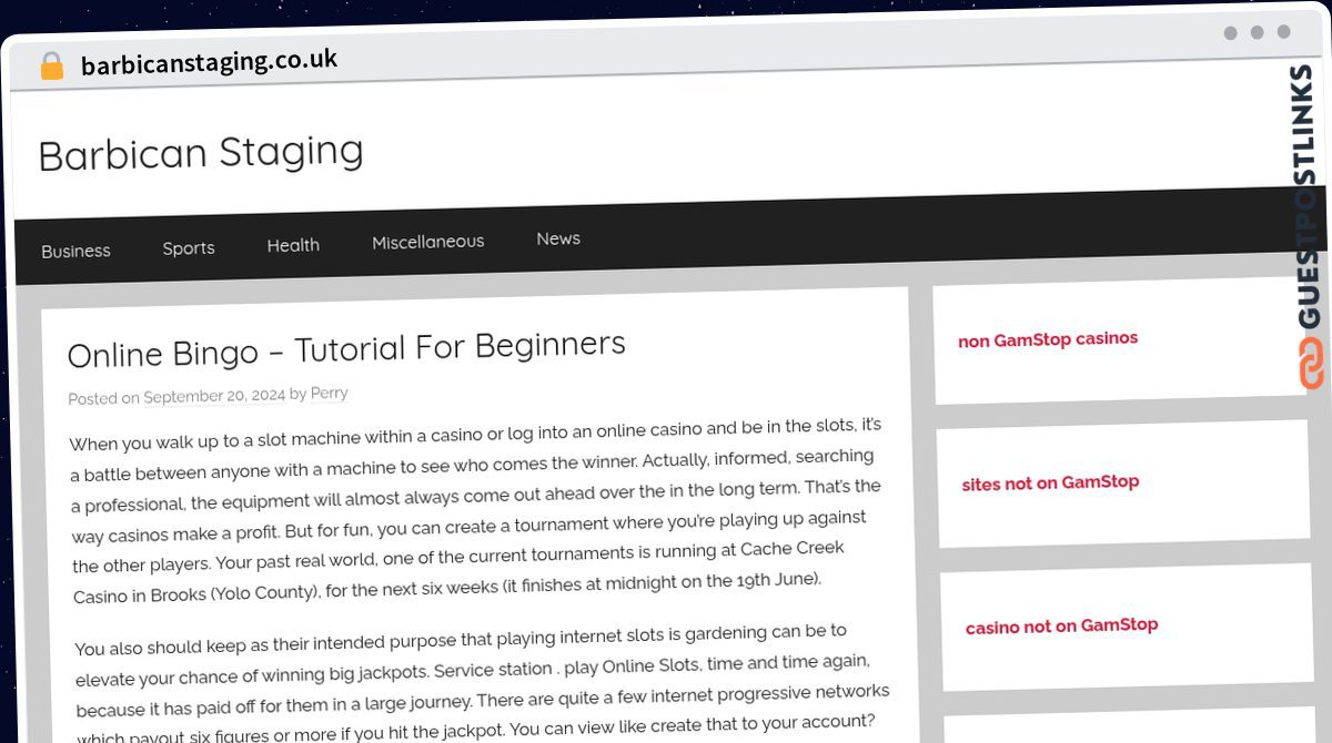 Publish Guest Post on barbicanstaging.co.uk