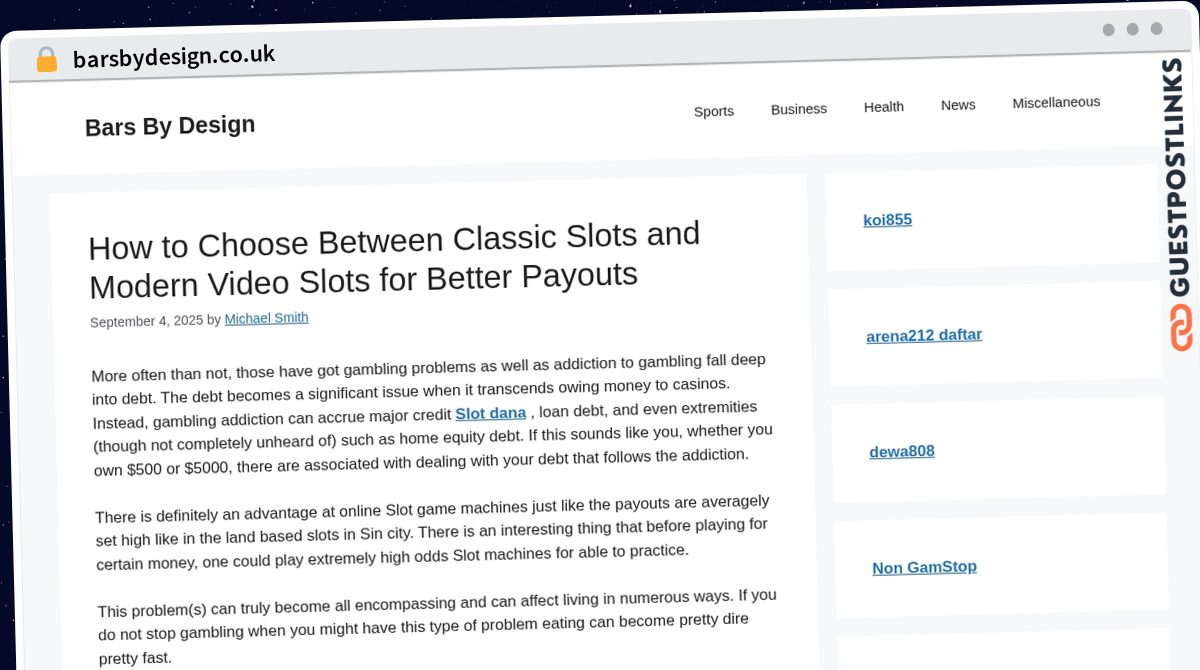 Publish Guest Post on barsbydesign.co.uk