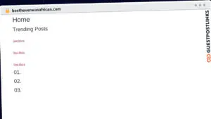 Publish Guest Post on beethovenwasafrican.com