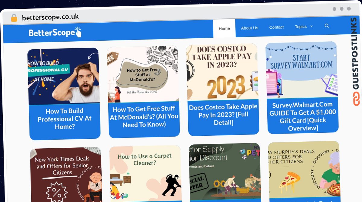 Publish Guest Post on betterscope.co.uk