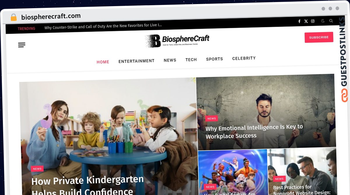 Publish Guest Post on biospherecraft.com