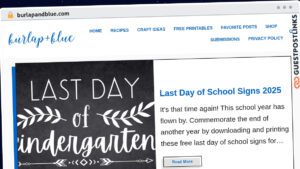 Publish Guest Post on burlapandblue.com