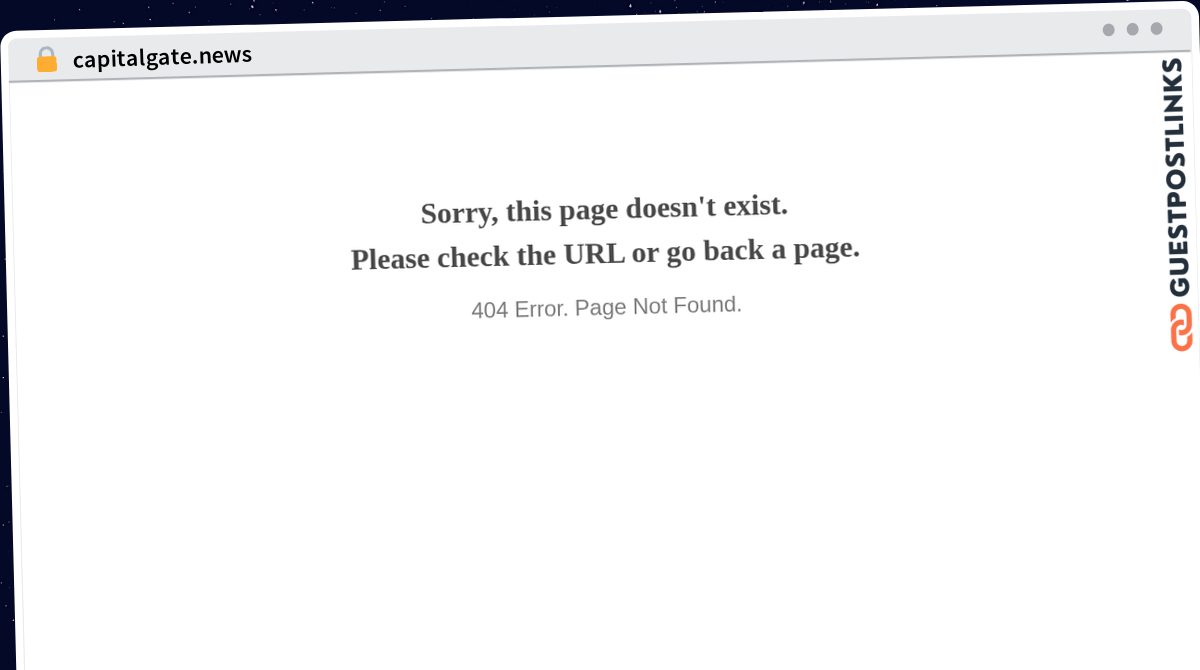 Publish Guest Post on capitalgate.news