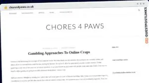 Publish Guest Post on chores4paws.co.uk