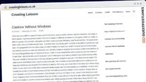 Publish Guest Post on creatingleisure.co.uk