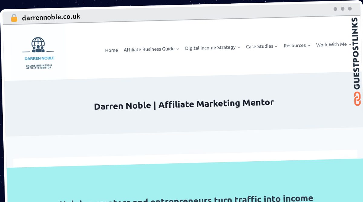 Publish Guest Post on darrennoble.co.uk