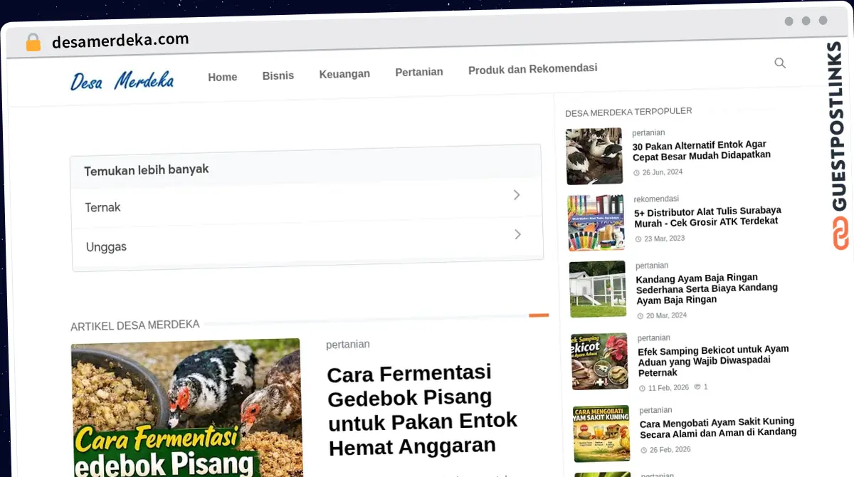 Publish Guest Post on desamerdeka.com