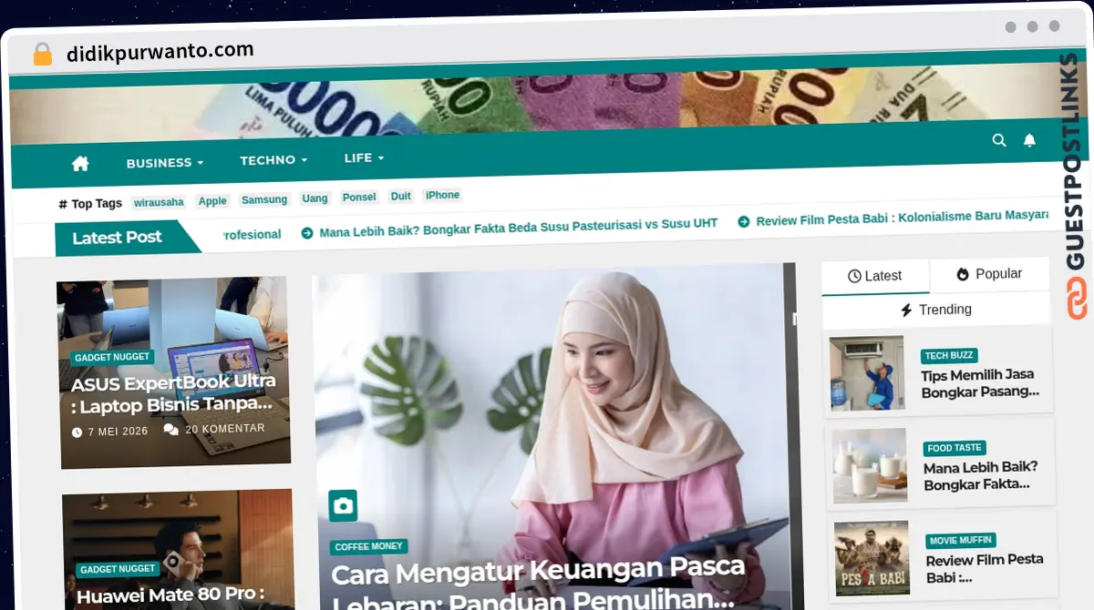 Publish Guest Post on didikpurwanto.com