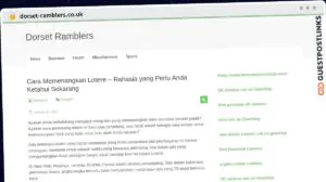 Publish Guest Post on dorset-ramblers.co.uk