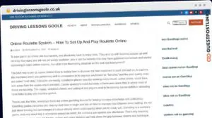 Publish Guest Post on drivinglessonsgoole.co.uk