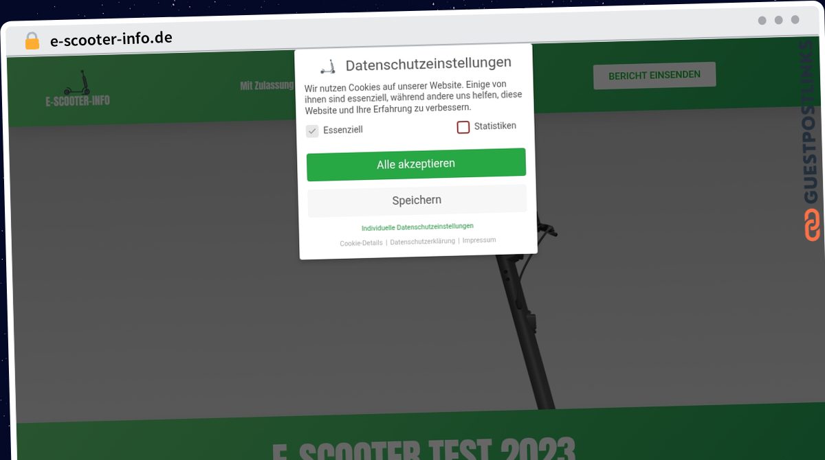 Publish Guest Post on e-scooter-info.de