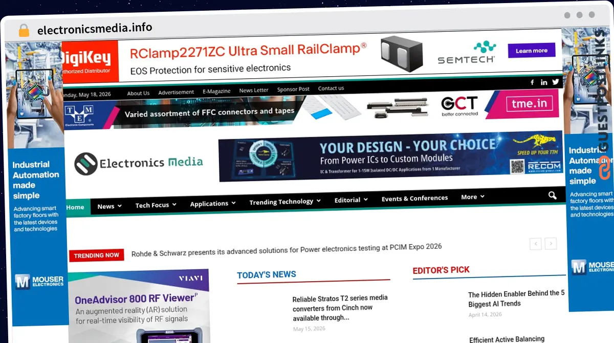 Publish Guest Post on electronicsmedia.info