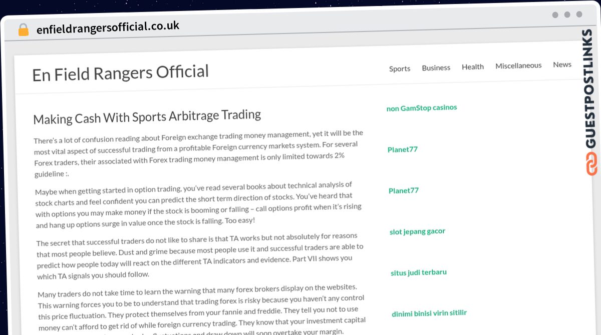 Publish Guest Post on enfieldrangersofficial.co.uk