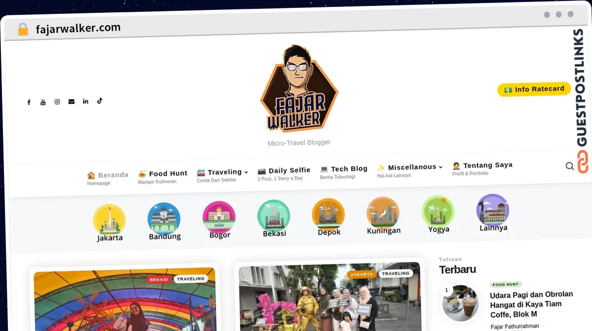 Publish Guest Post on fajarwalker.com