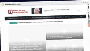 Publish Guest Post on farmasiindustri.com