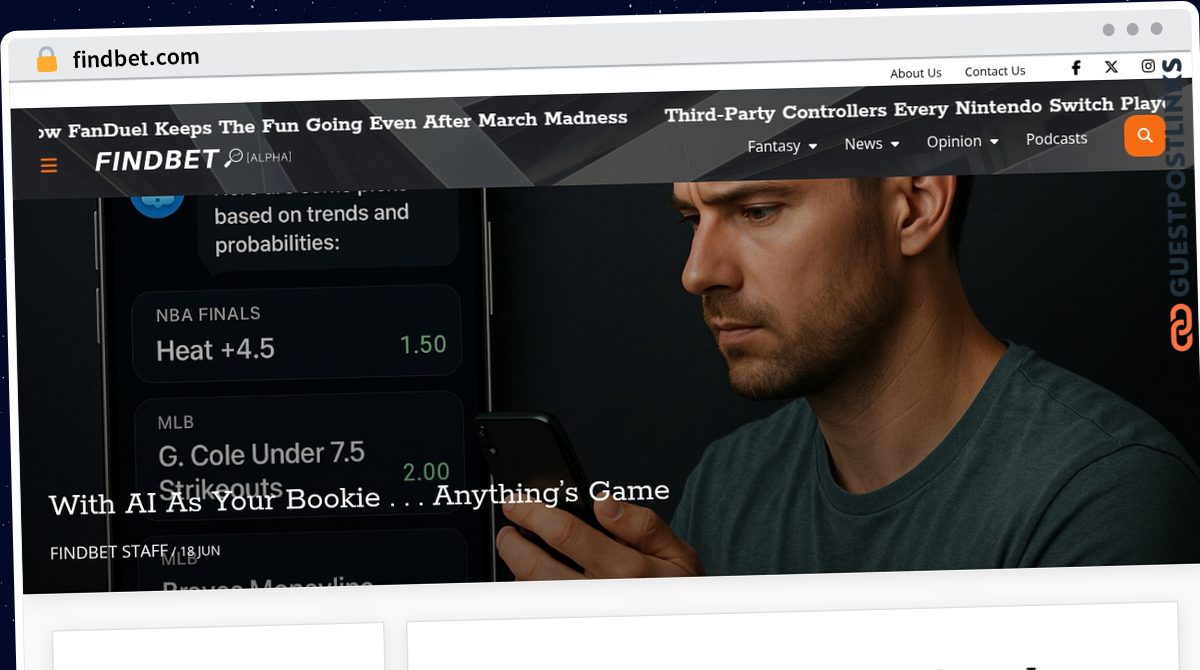 Publish Guest Post on findbet.com