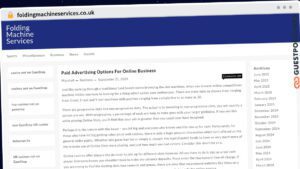 Publish Guest Post on foldingmachineservices.co.uk