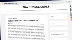 Publish Guest Post on gaytraveldeals.co.uk