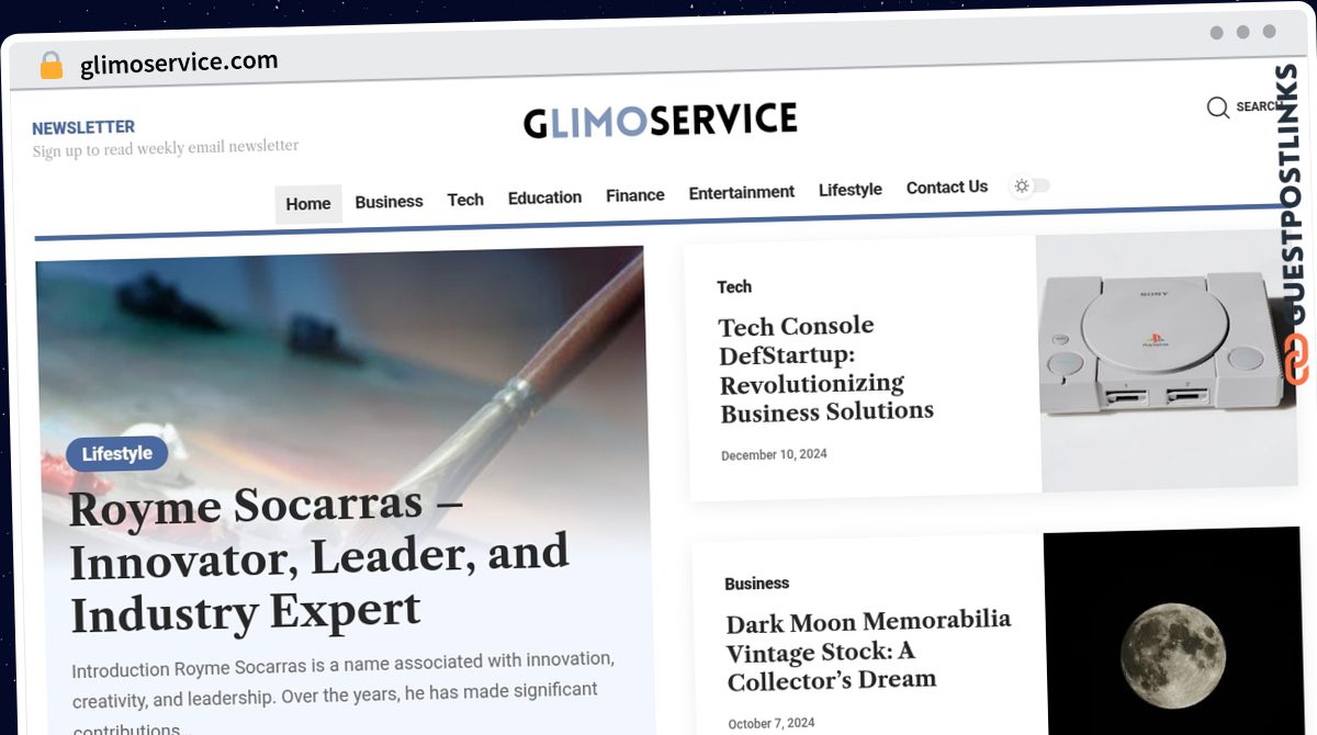 Publish Guest Post on glimoservice.com