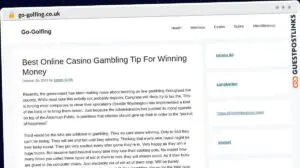 Publish Guest Post on go-golfing.co.uk