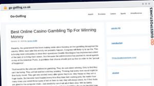 Publish Guest Post on go-golfing.co.uk