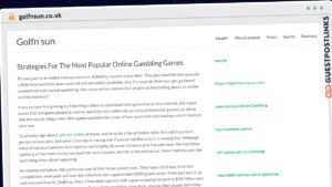Publish Guest Post on golfnsun.co.uk
