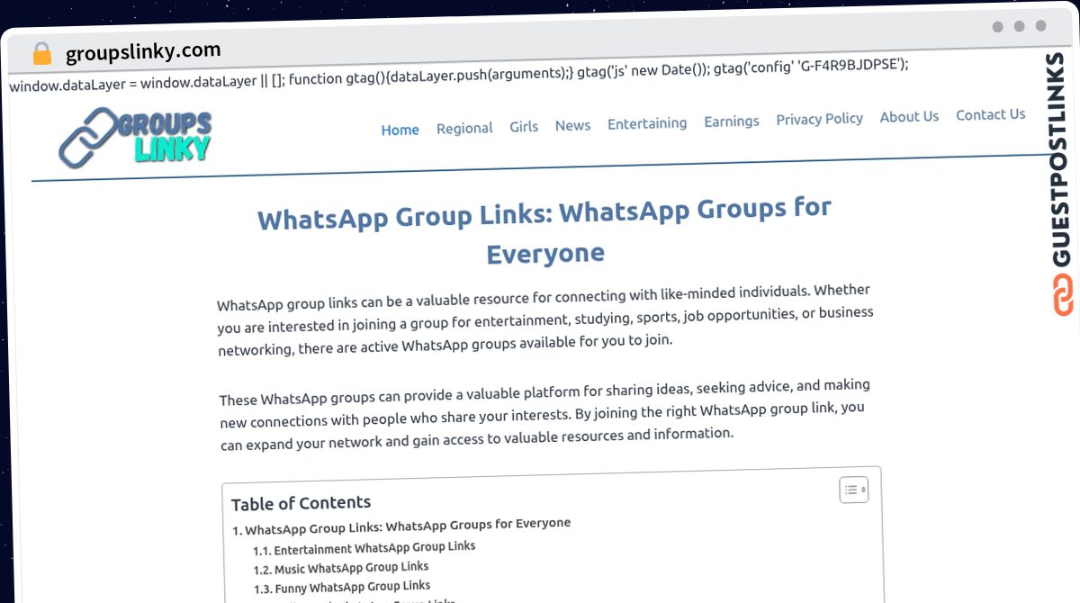 Publish Guest Post on groupslinky.com