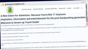 Publish Guest Post on grownuptravelguide.com