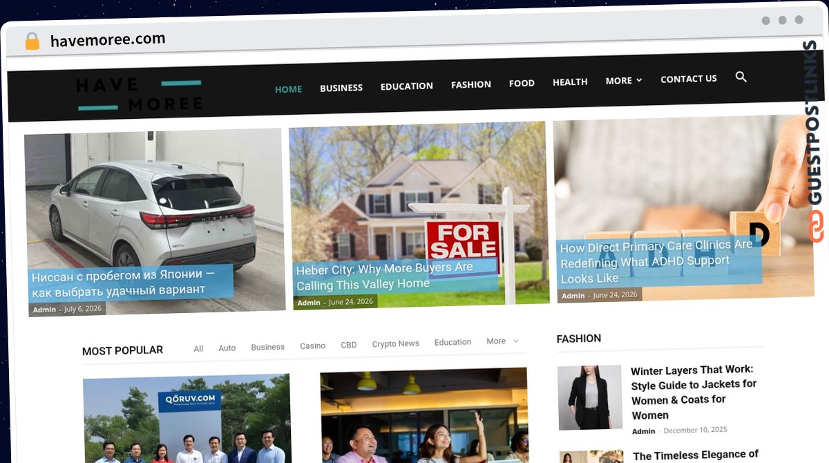 Publish Guest Post on havemoree.com