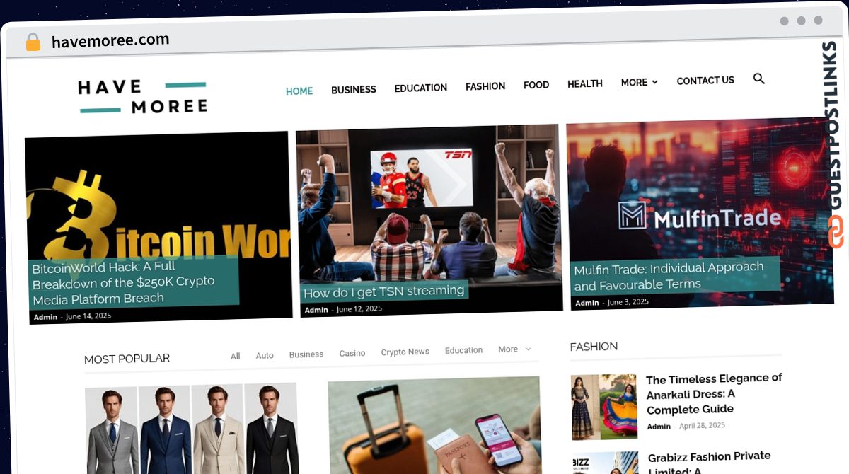 Publish Guest Post on havemoree.com