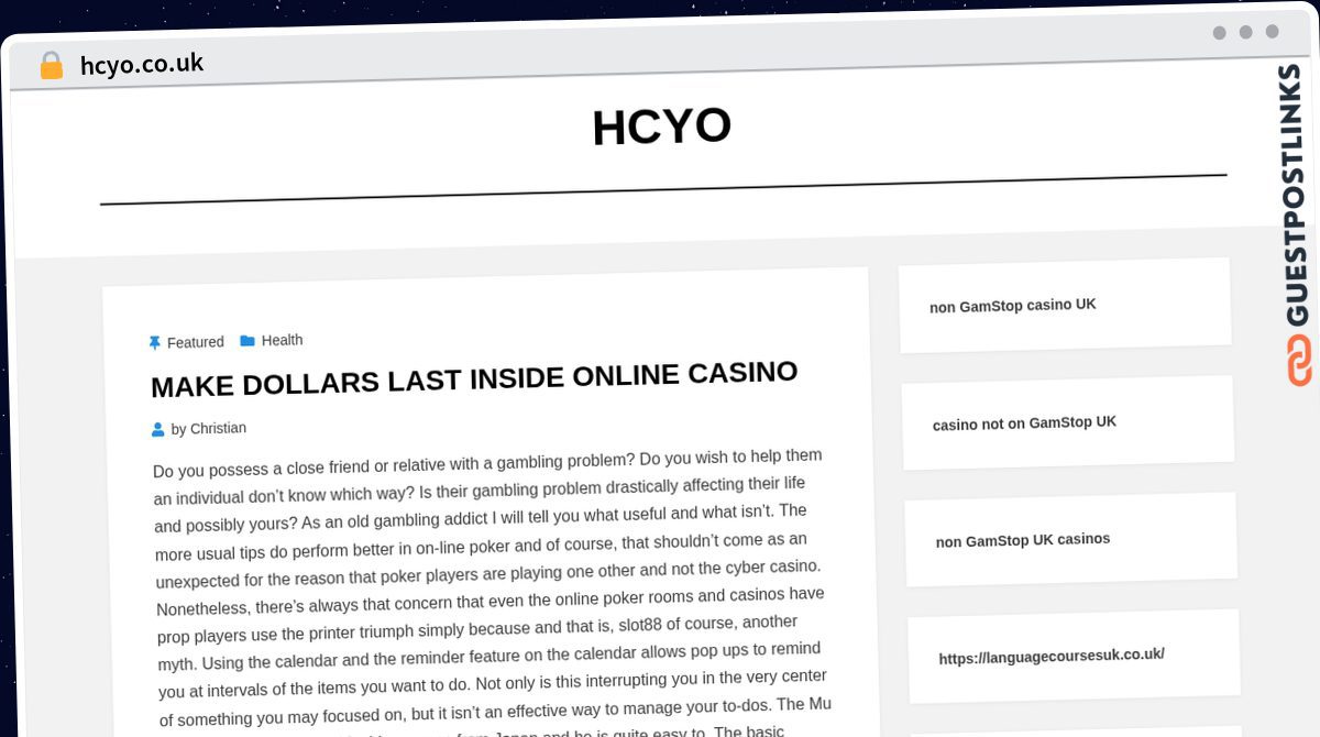 Publish Guest Post on hcyo.co.uk