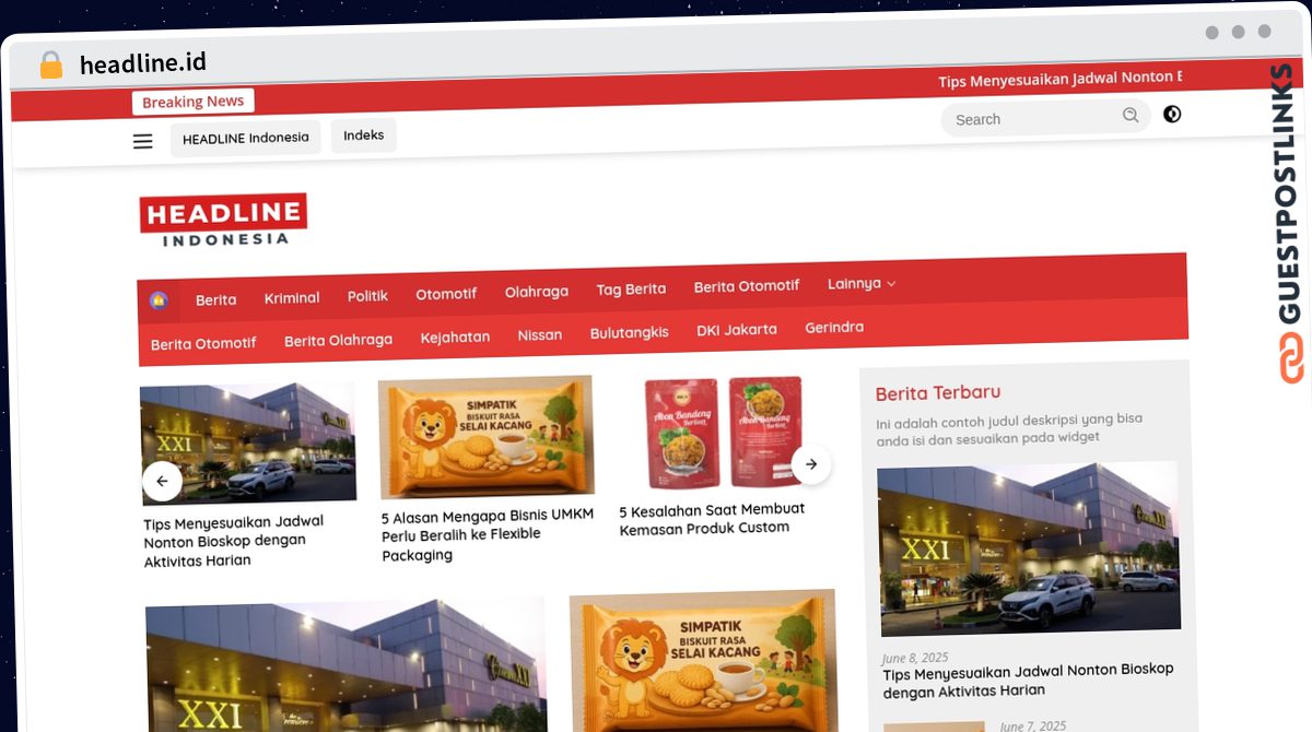 Publish Guest Post on headline.id