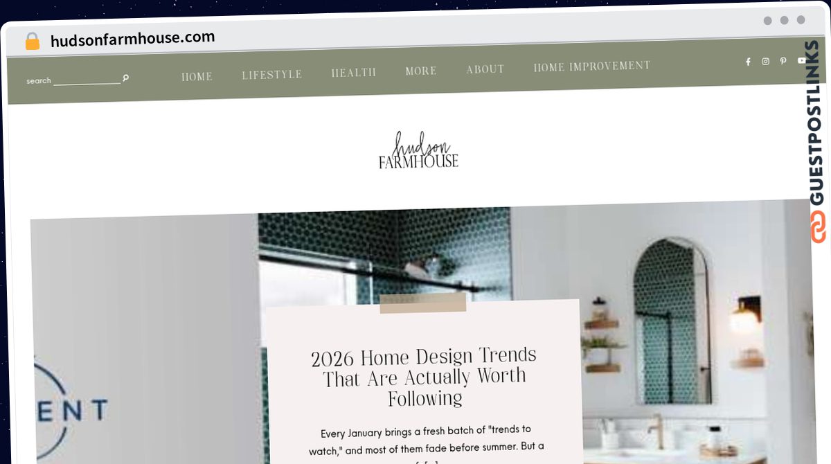 Publish Guest Post on hudsonfarmhouse.com