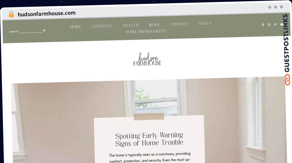 Publish Guest Post on hudsonfarmhouse.com