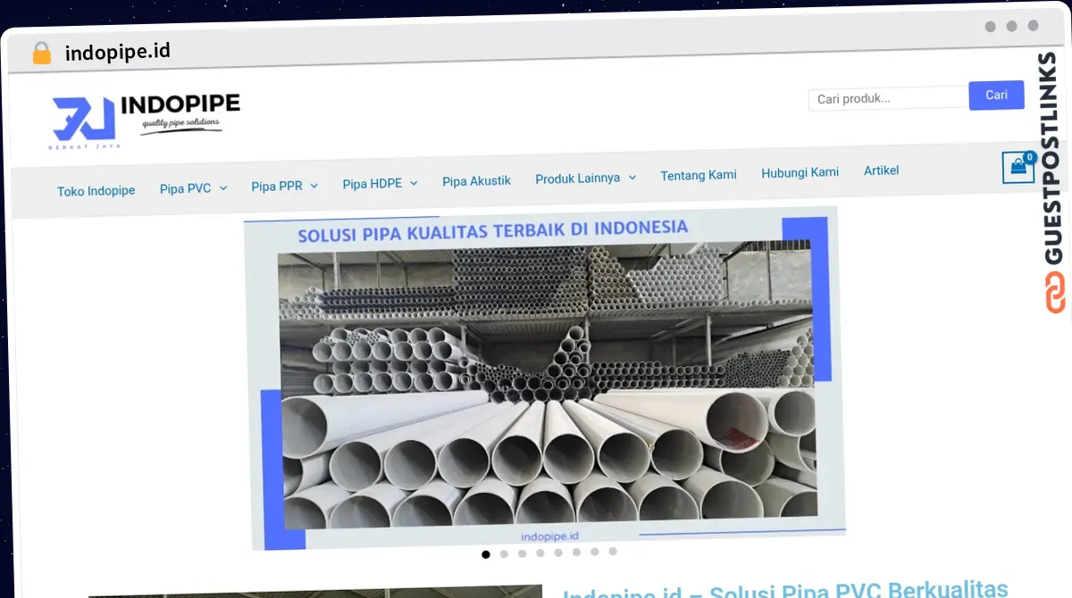 Publish Guest Post on indopipe.id