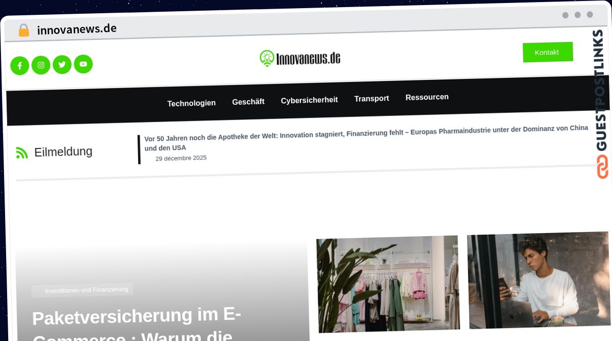 Publish Guest Post on innovanews.de