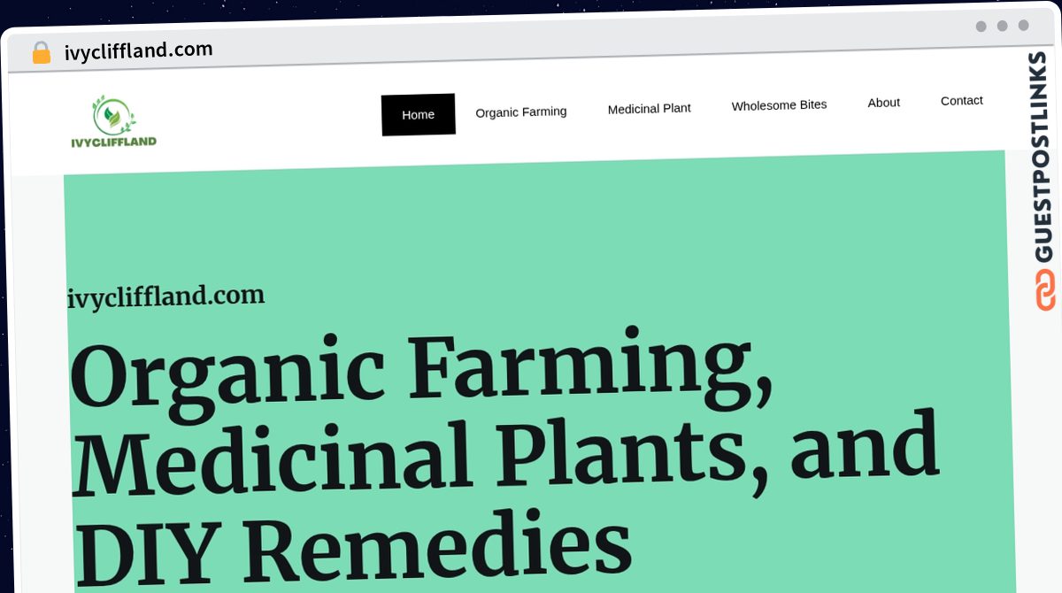 Publish Guest Post on ivycliffland.com