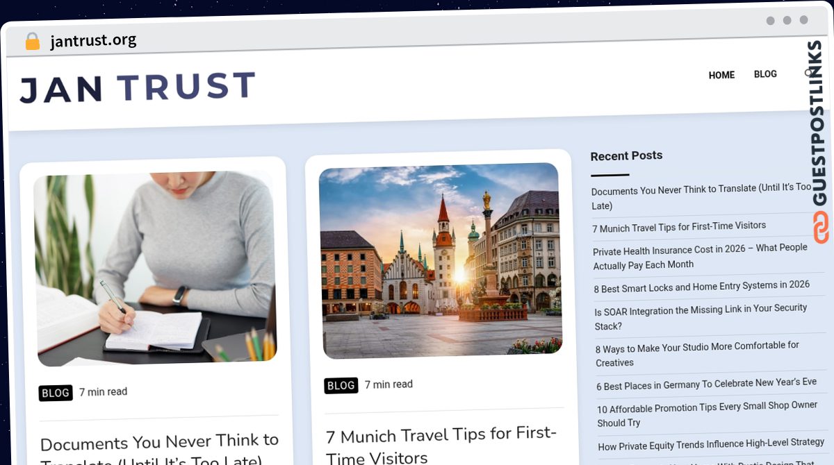 Publish Guest Post on jantrust.org