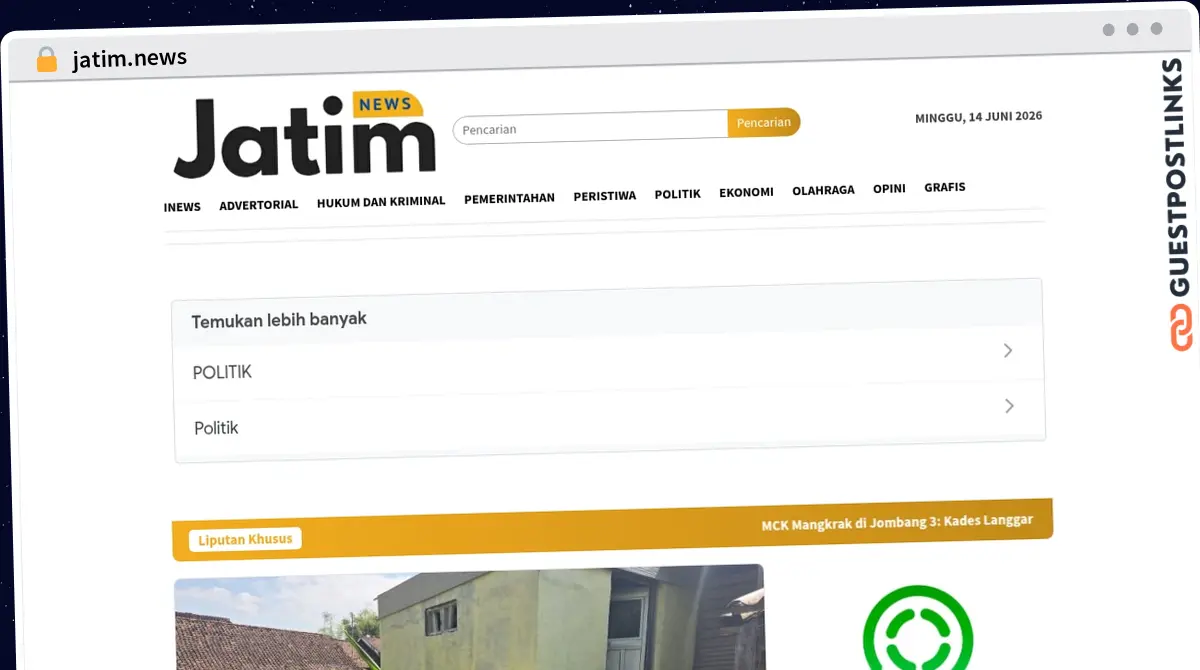 Publish Guest Post on jatim.news