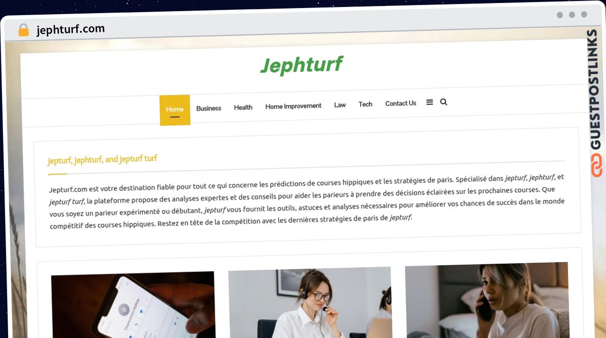 Publish Guest Post on jephturf.com
