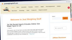 Publish Guest Post on justweighingstuff.com