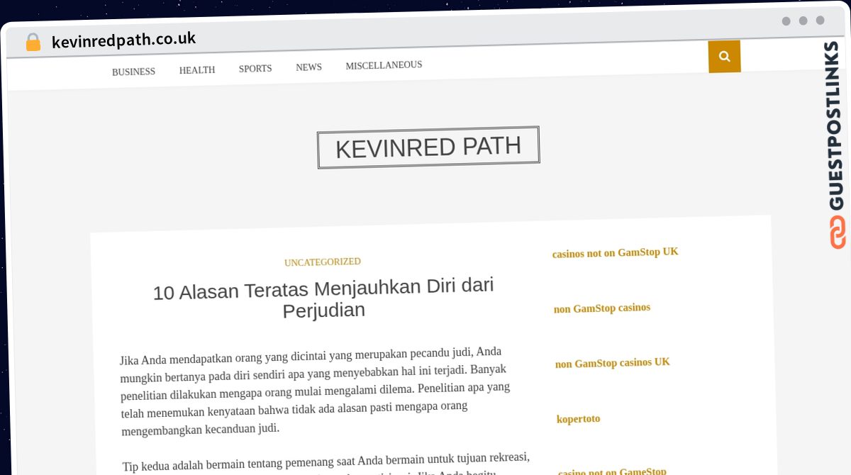Publish Guest Post on kevinredpath.co.uk