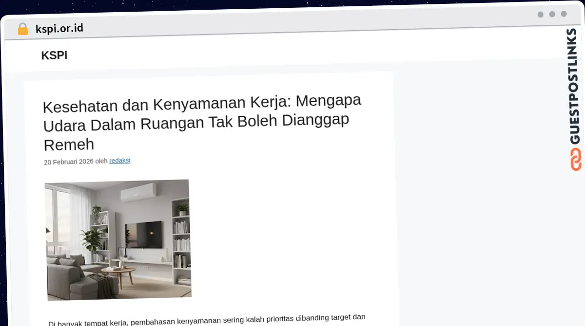 Publish Guest Post on kspi.or.id