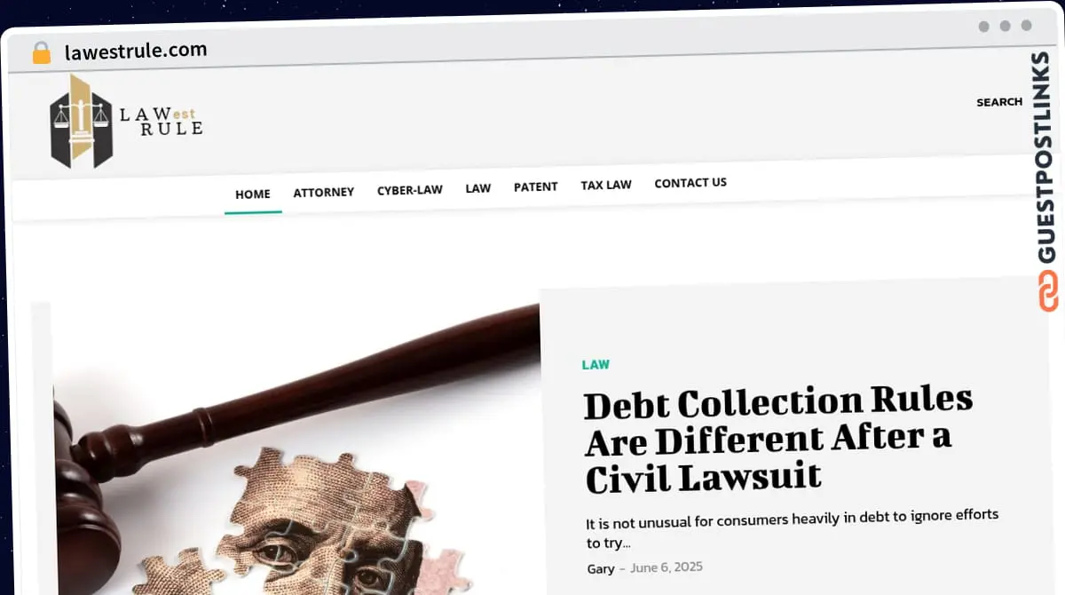 Publish Guest Post on lawestrule.com