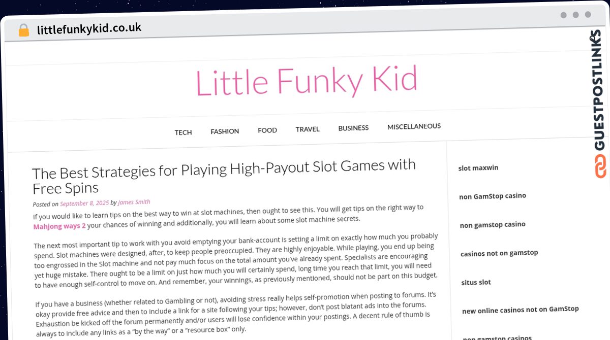 Publish Guest Post on littlefunkykid.co.uk